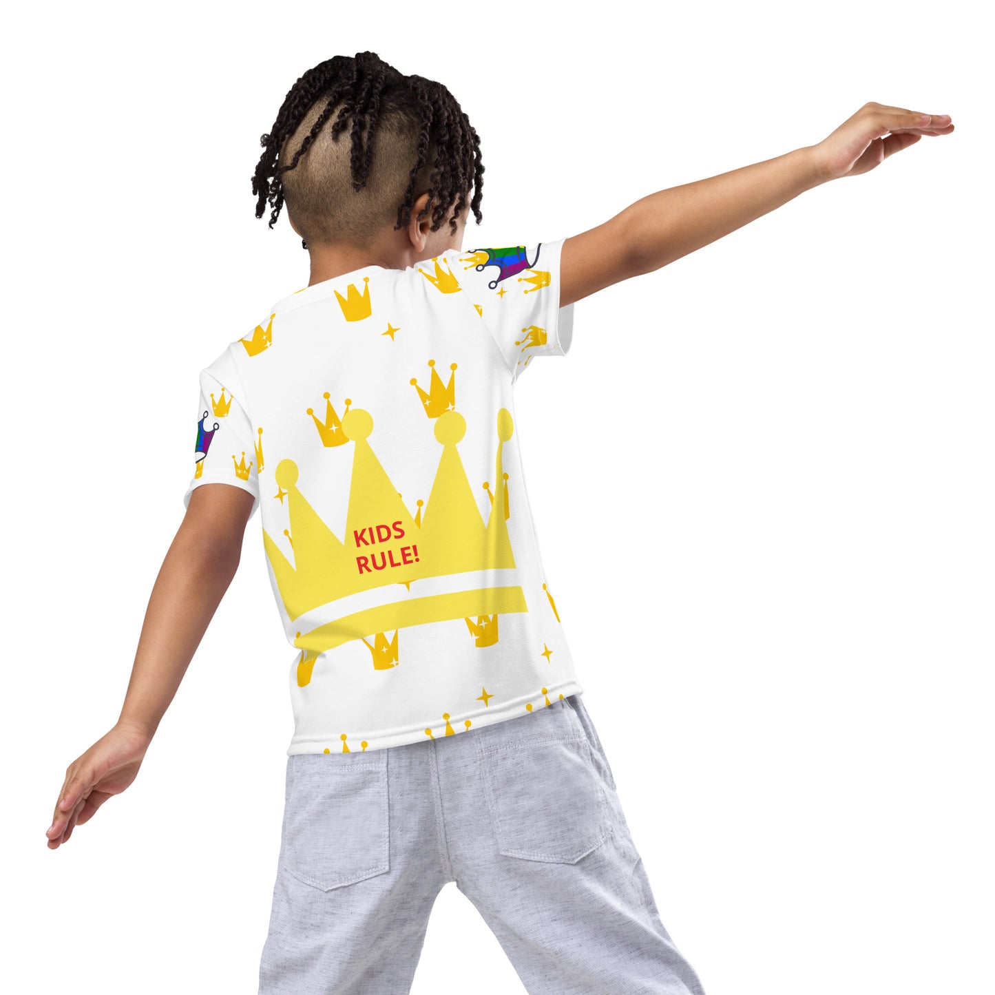 KIDS RULE - Camiseta de cuello redondo para niños - ELLACO