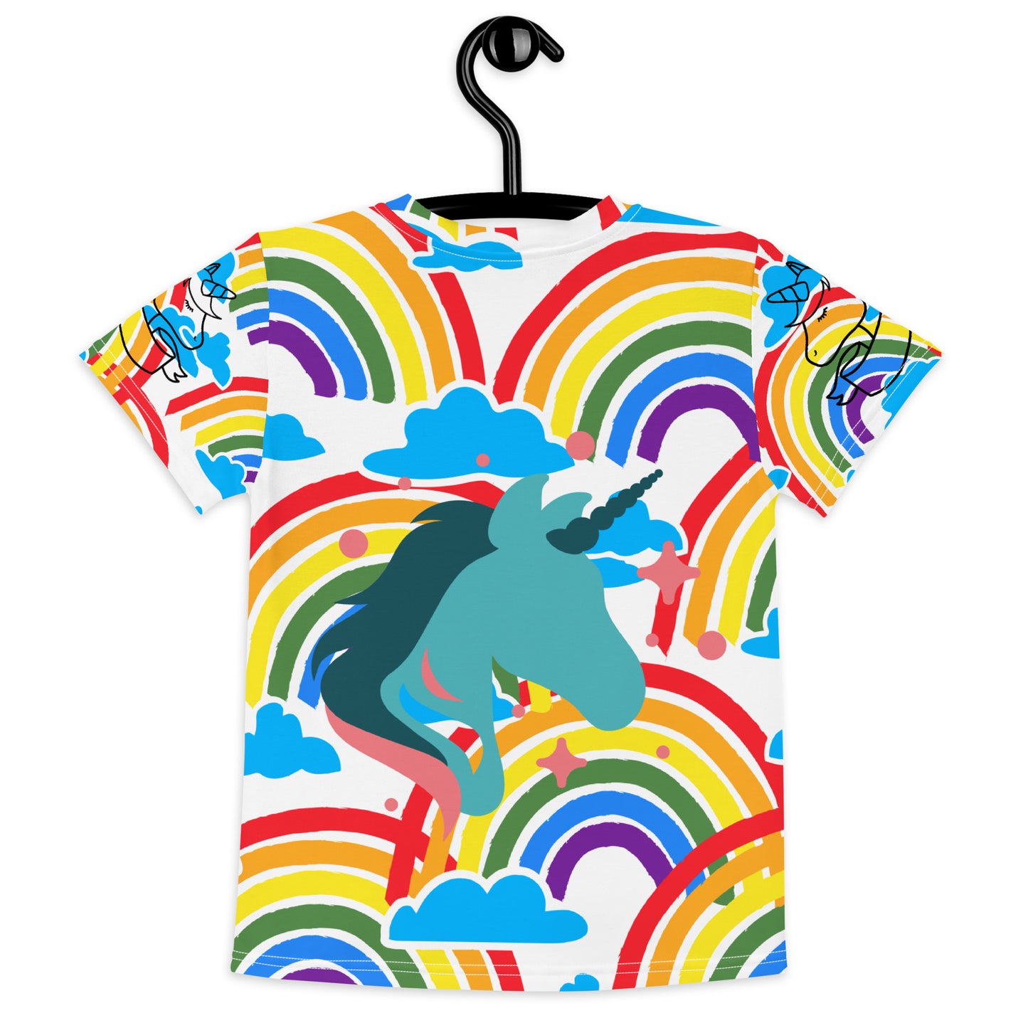 Rainbow Unicorn - Kids crew neck t-shirt - ELLACO