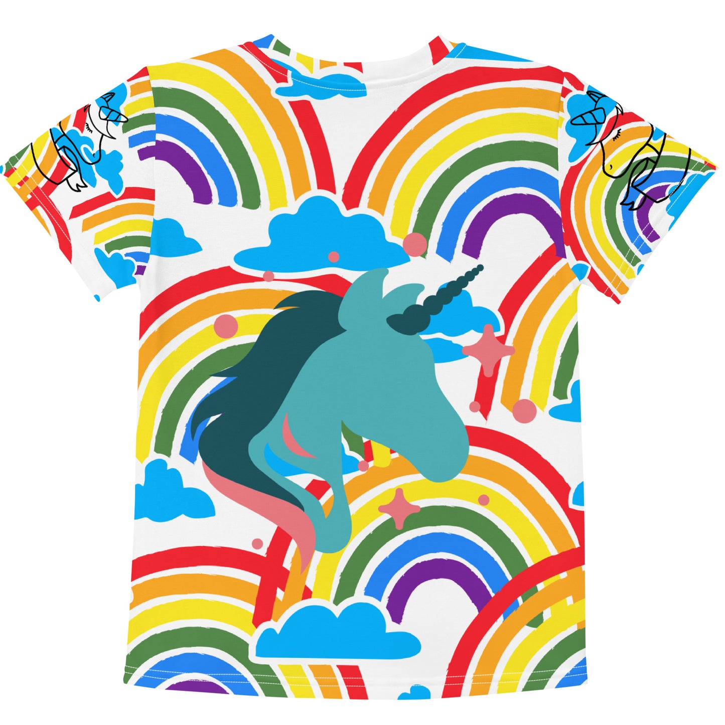 Rainbow Unicorn - Kids crew neck t-shirt - ELLACO