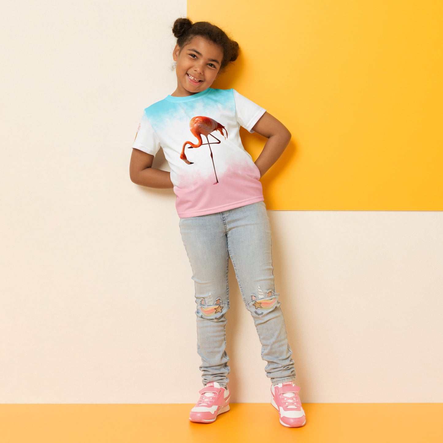 FLAMINGO - Kids crew neck t-shirt - ELLACO
