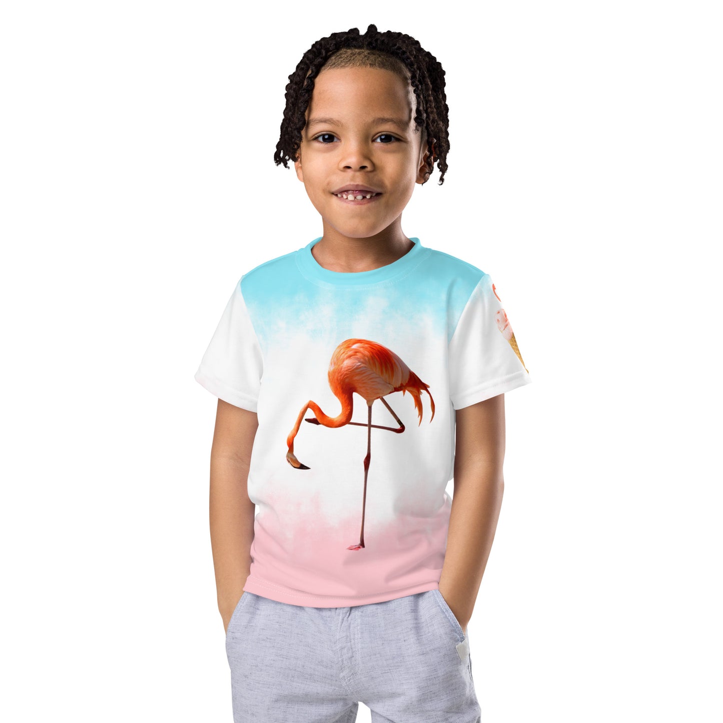 FLAMINGO - Kids crew neck t-shirt - ELLACO
