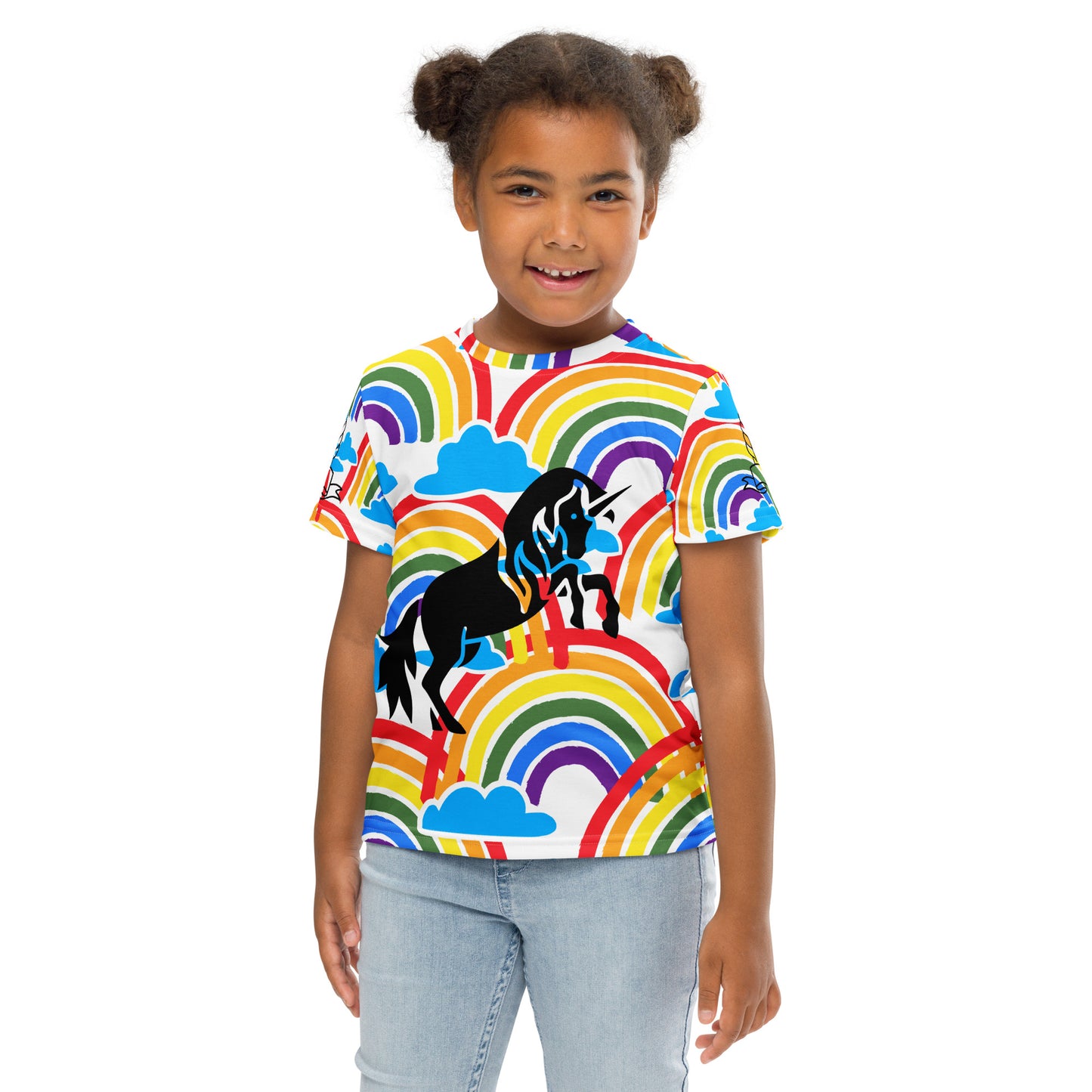 Rainbow Unicorn - Kids crew neck t-shirt - ELLACO