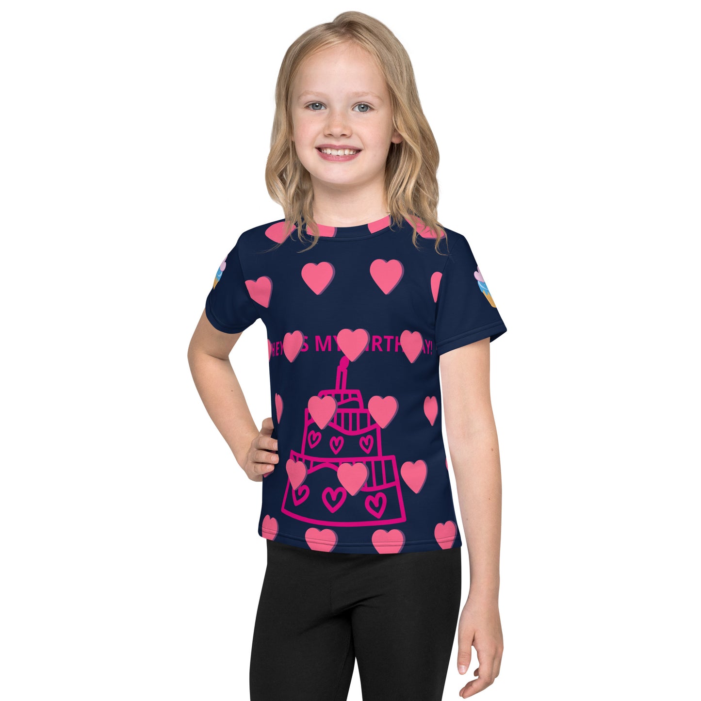 ¡HOLA! ¡ES MI CUMPLEAÑOS! - Camiseta de cuello redondo para niños - ELLACO