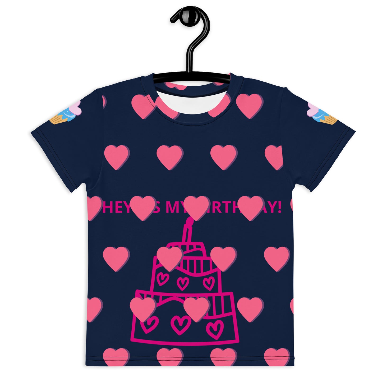 ¡HOLA! ¡ES MI CUMPLEAÑOS! - Camiseta de cuello redondo para niños - ELLACO