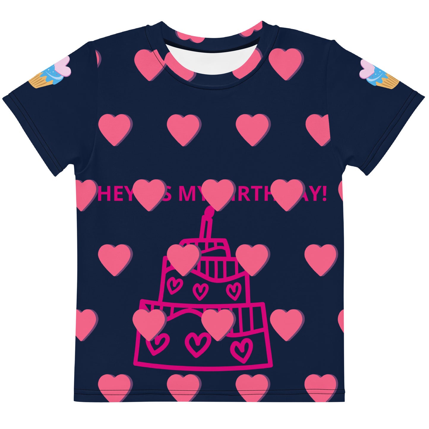 ¡HOLA! ¡ES MI CUMPLEAÑOS! - Camiseta de cuello redondo para niños - ELLACO