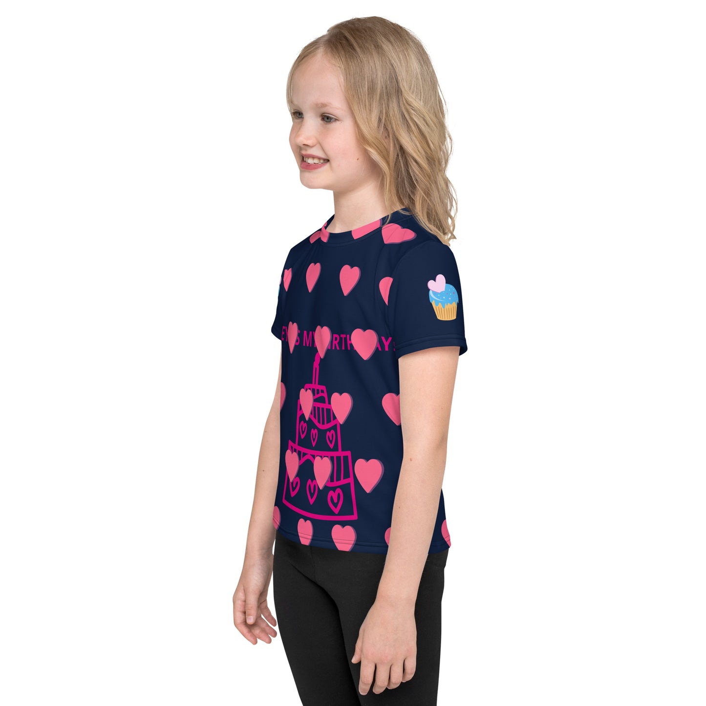 ¡HOLA! ¡ES MI CUMPLEAÑOS! - Camiseta de cuello redondo para niños - ELLACO