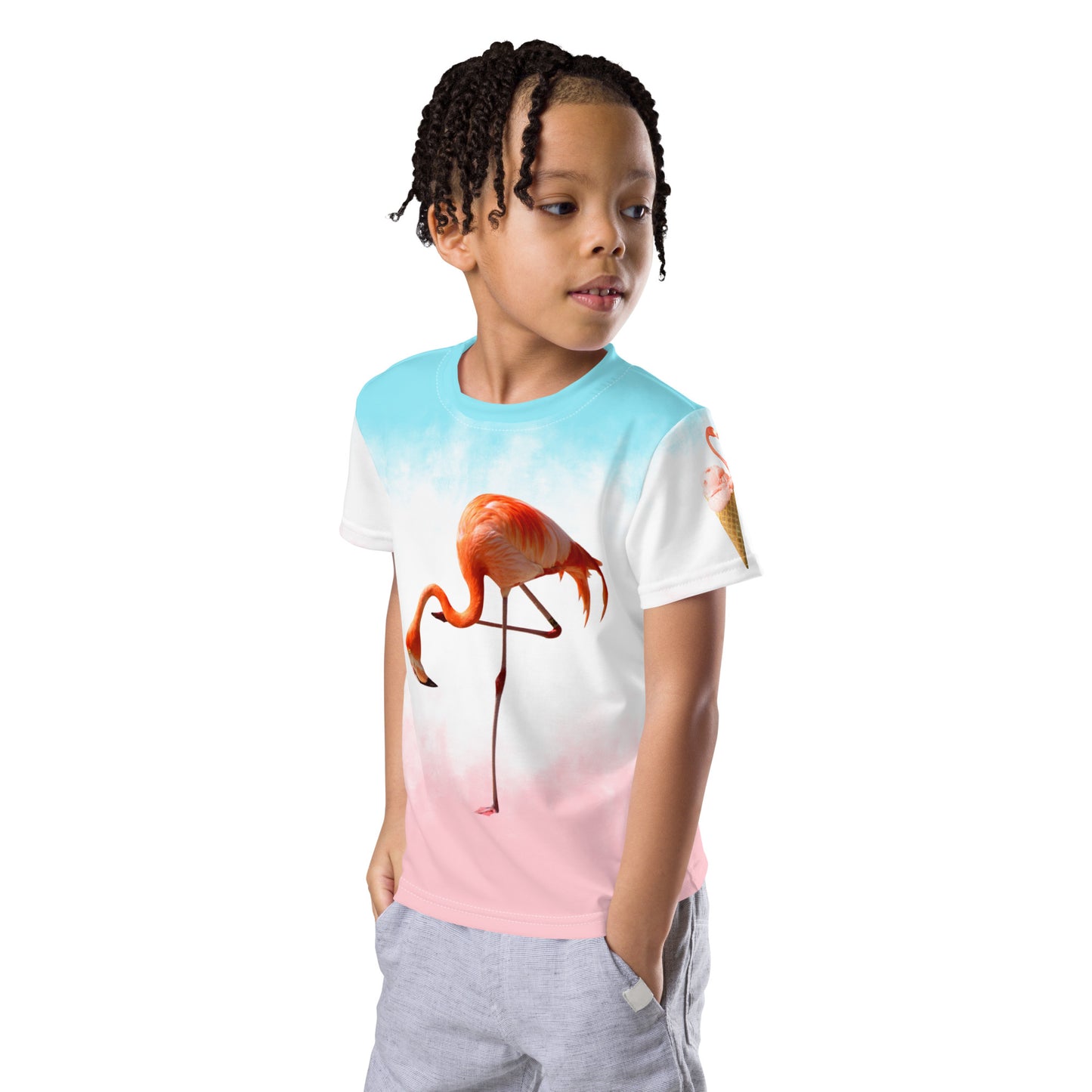 FLAMINGO - Kids crew neck t-shirt - ELLACO