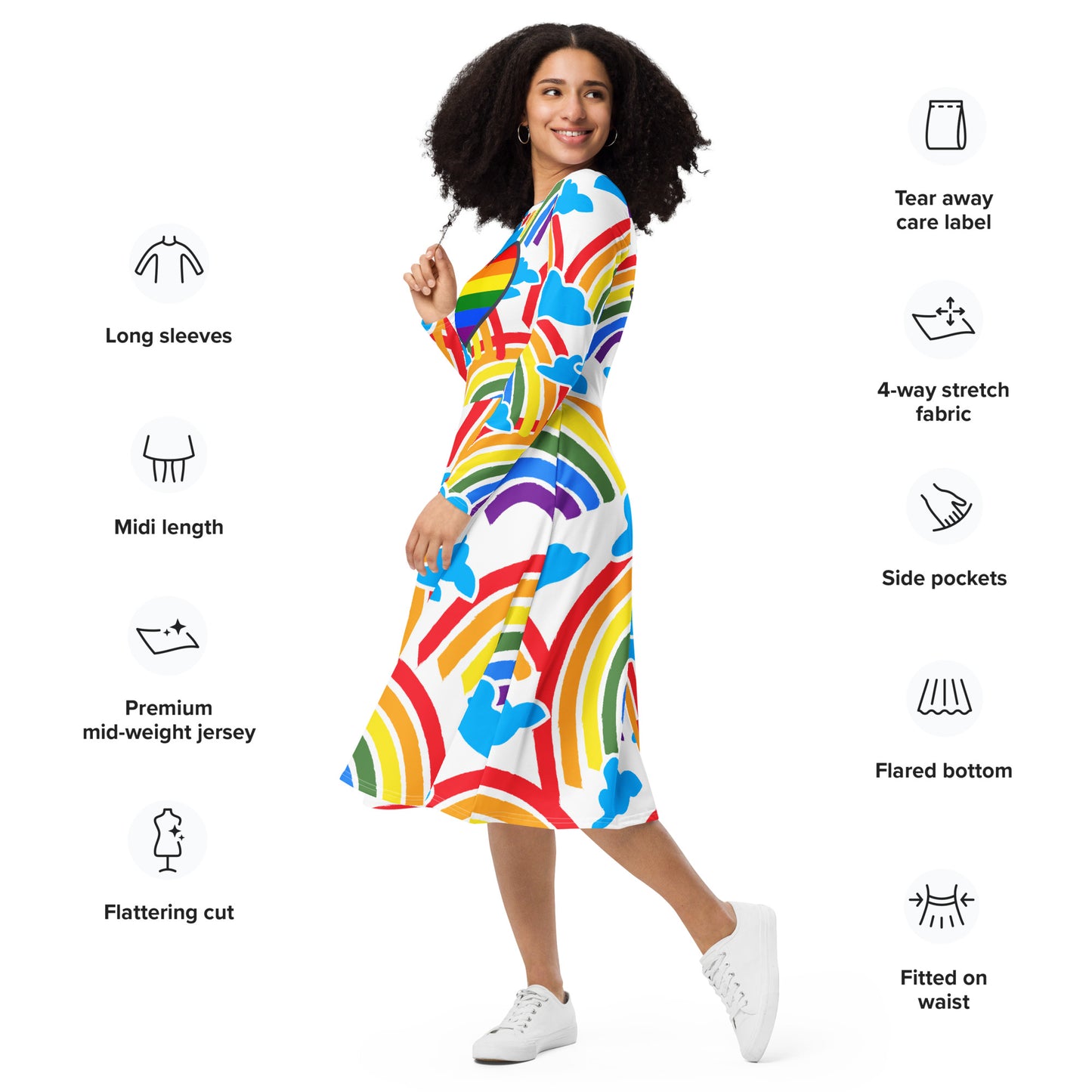 ¡El arcoíris de tu corazón! Vestido - ELLACO