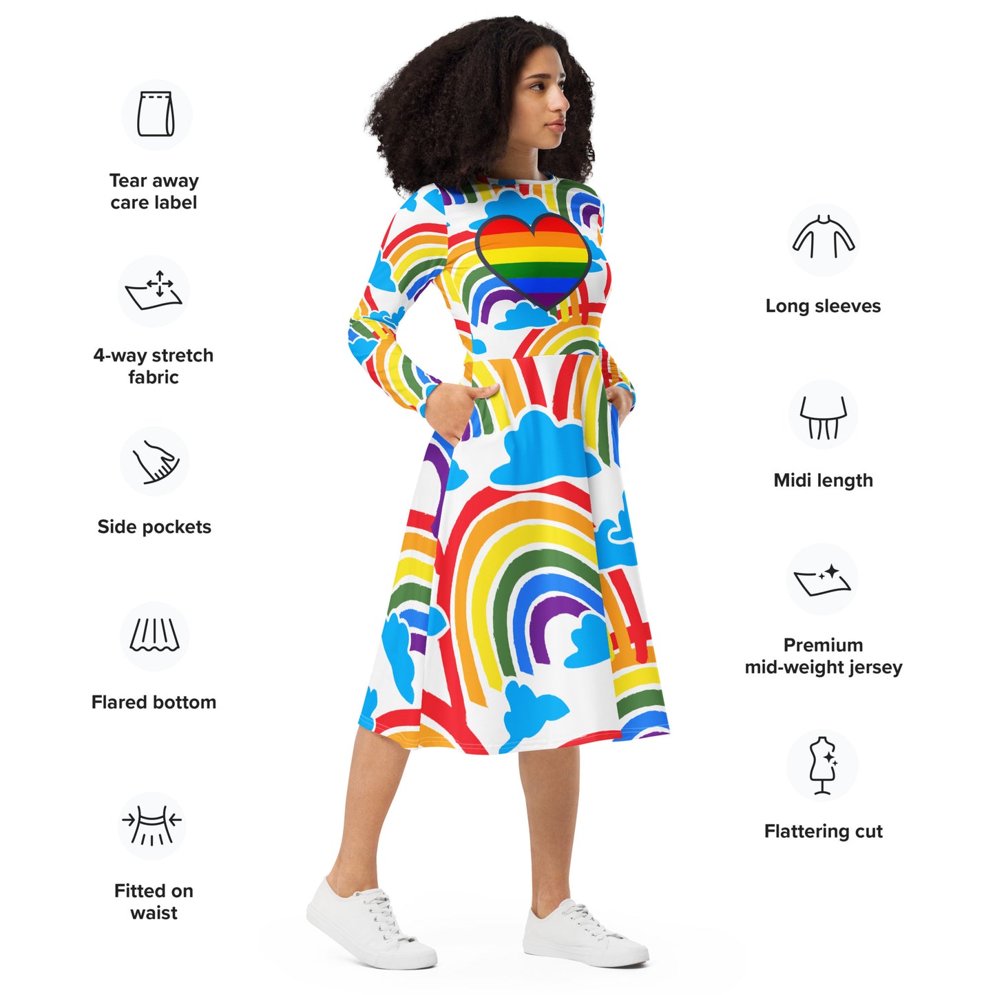 ¡El arcoíris de tu corazón! Vestido - ELLACO