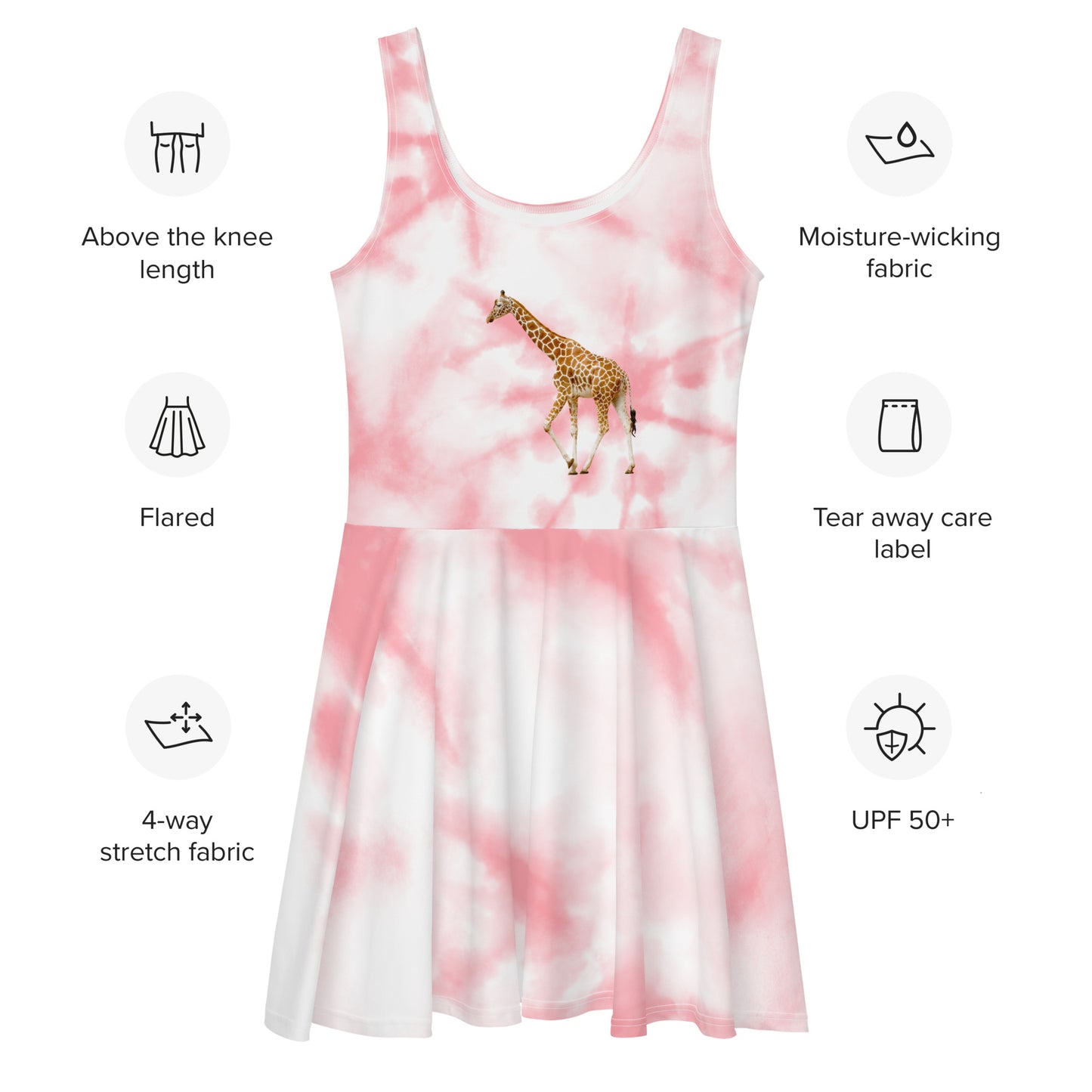 I'm a Giraffe Girl Now!- Skater Dress - ELLACO
