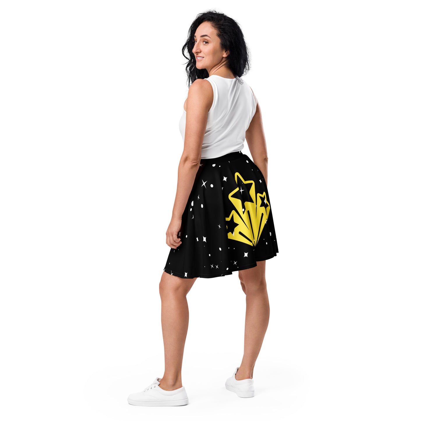 Falda de noche estrellada - Falda skater - ELLACO