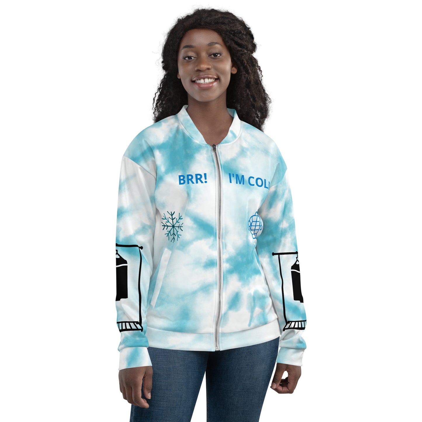 BRR! It'S COLD! - Unisex Bomber Jacket - ELLACO