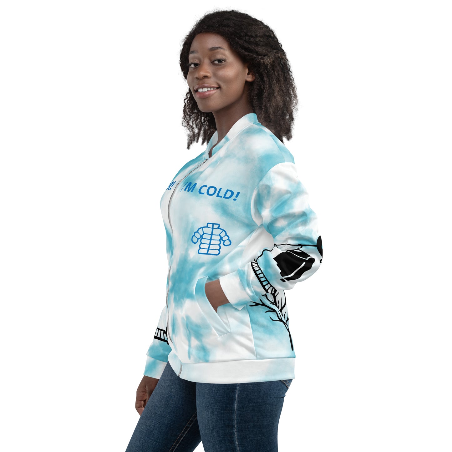 BRR! It'S COLD! - Unisex Bomber Jacket - ELLACO