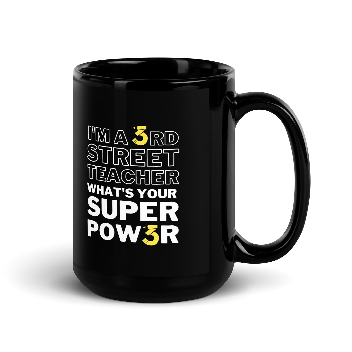Taza negra brillante - Teacher1924 - LAUSD - ThirdStreetES