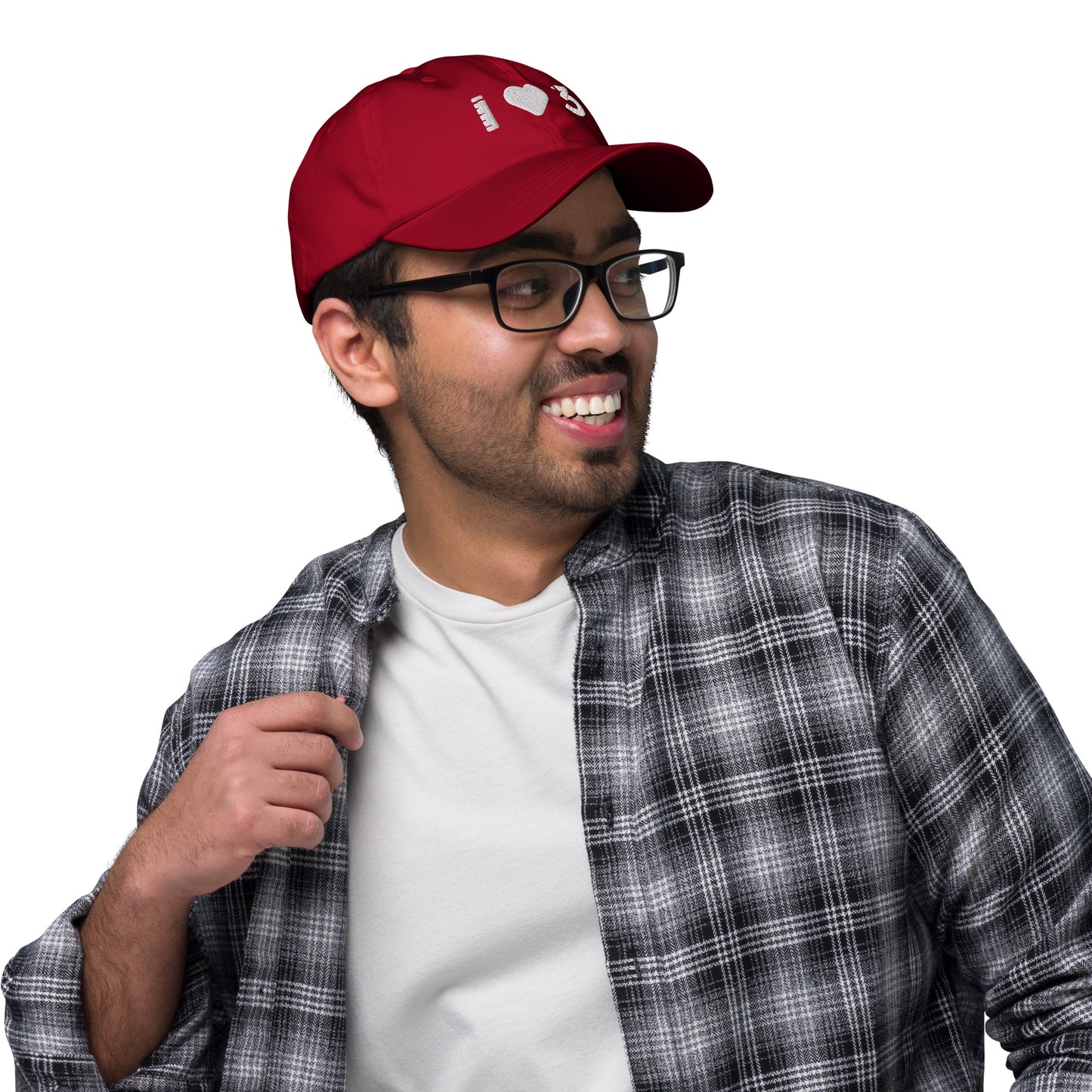 Gorra de béisbol ajustable - LAUSD - ThirdStreetES - WhiteHeartLogo
