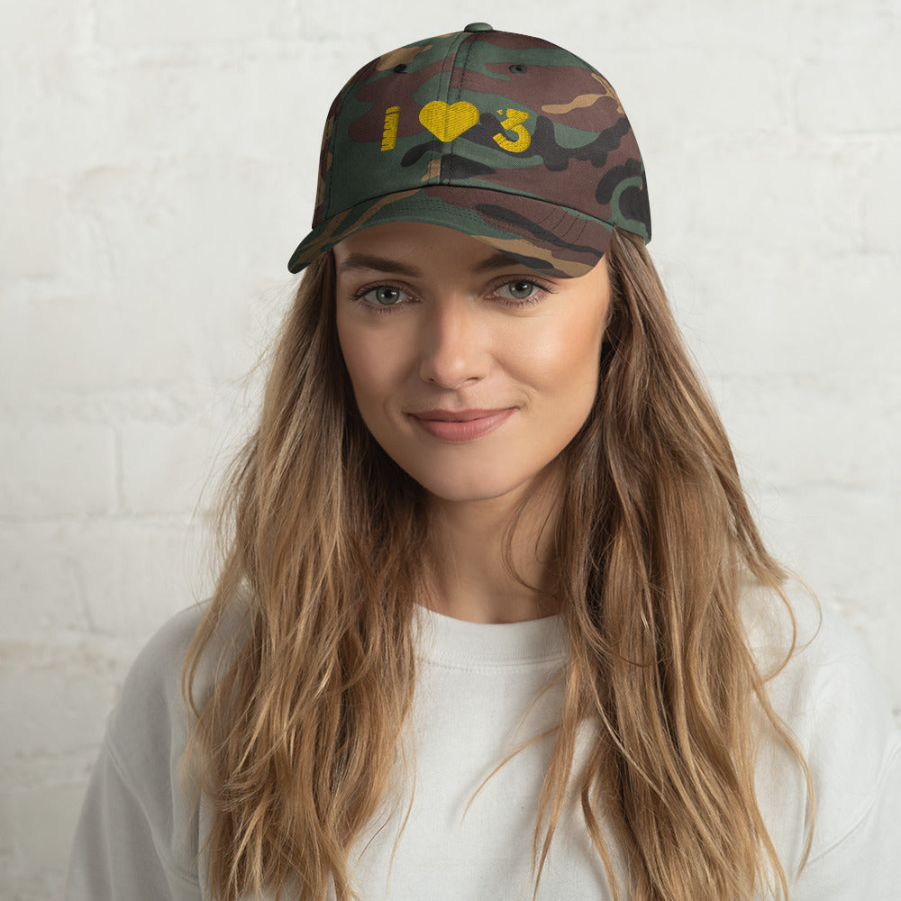 Gorra de béisbol ajustable - LAUSD - ThirdStreetES - YellowHeartLogo