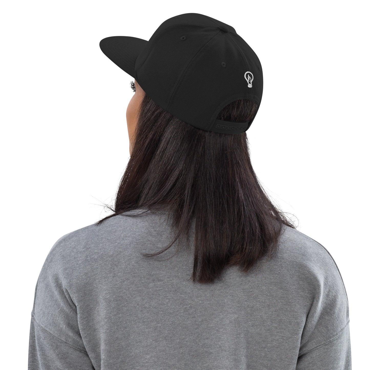 Gorra snapback - KAI - WhiteLogoWLightonBack