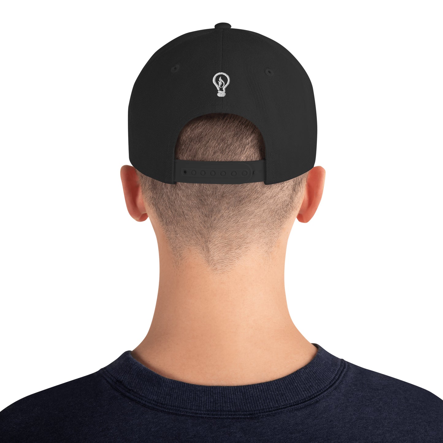 Gorra snapback - KAI - WhiteLogoWLightonBack