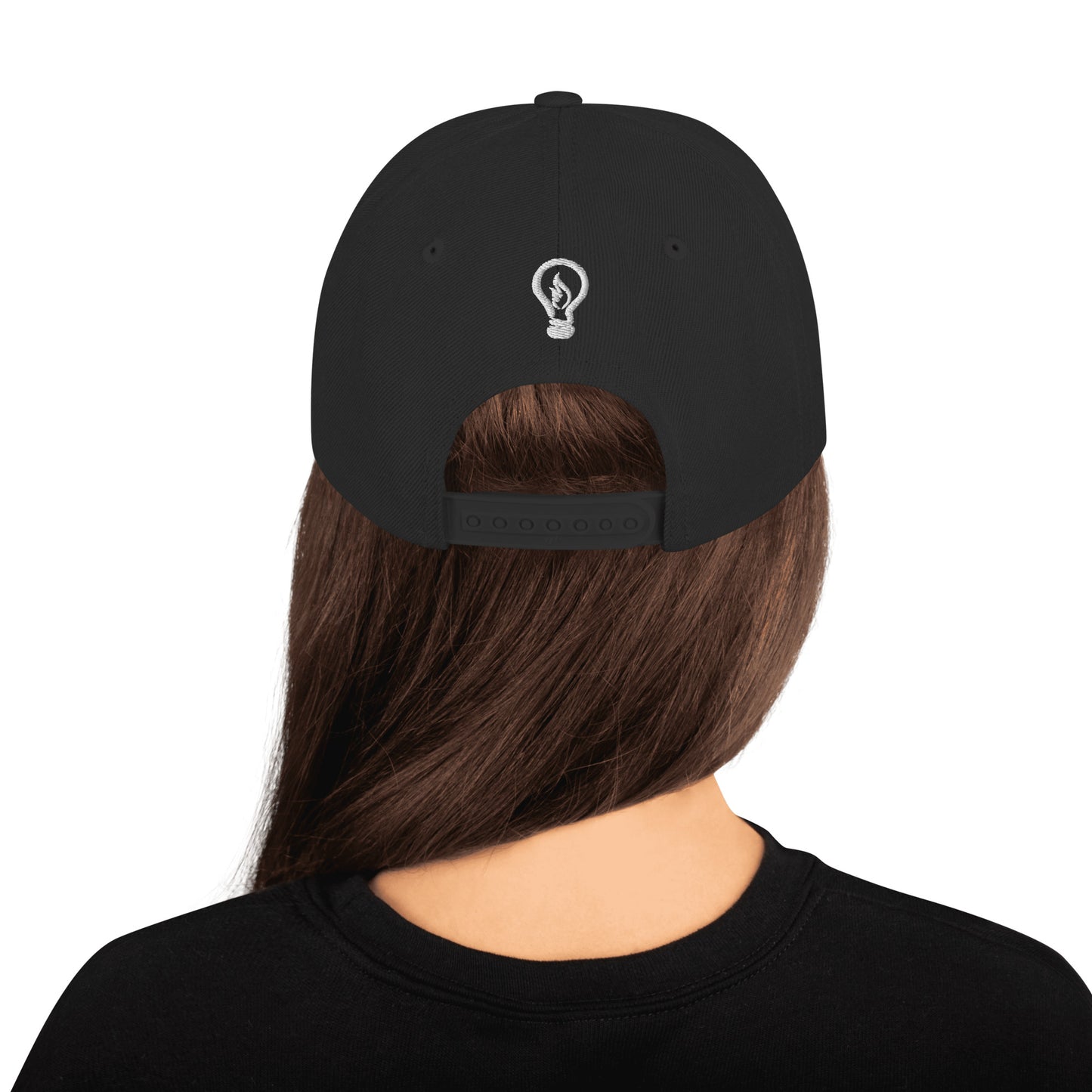 Gorra snapback - KAI - WhiteLogoWLightonBack