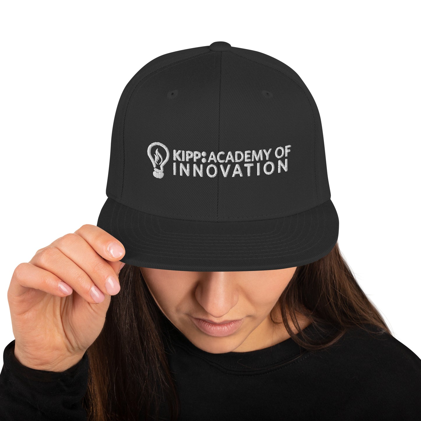 Gorra snapback - KAI - WhiteLogoWLightonBack