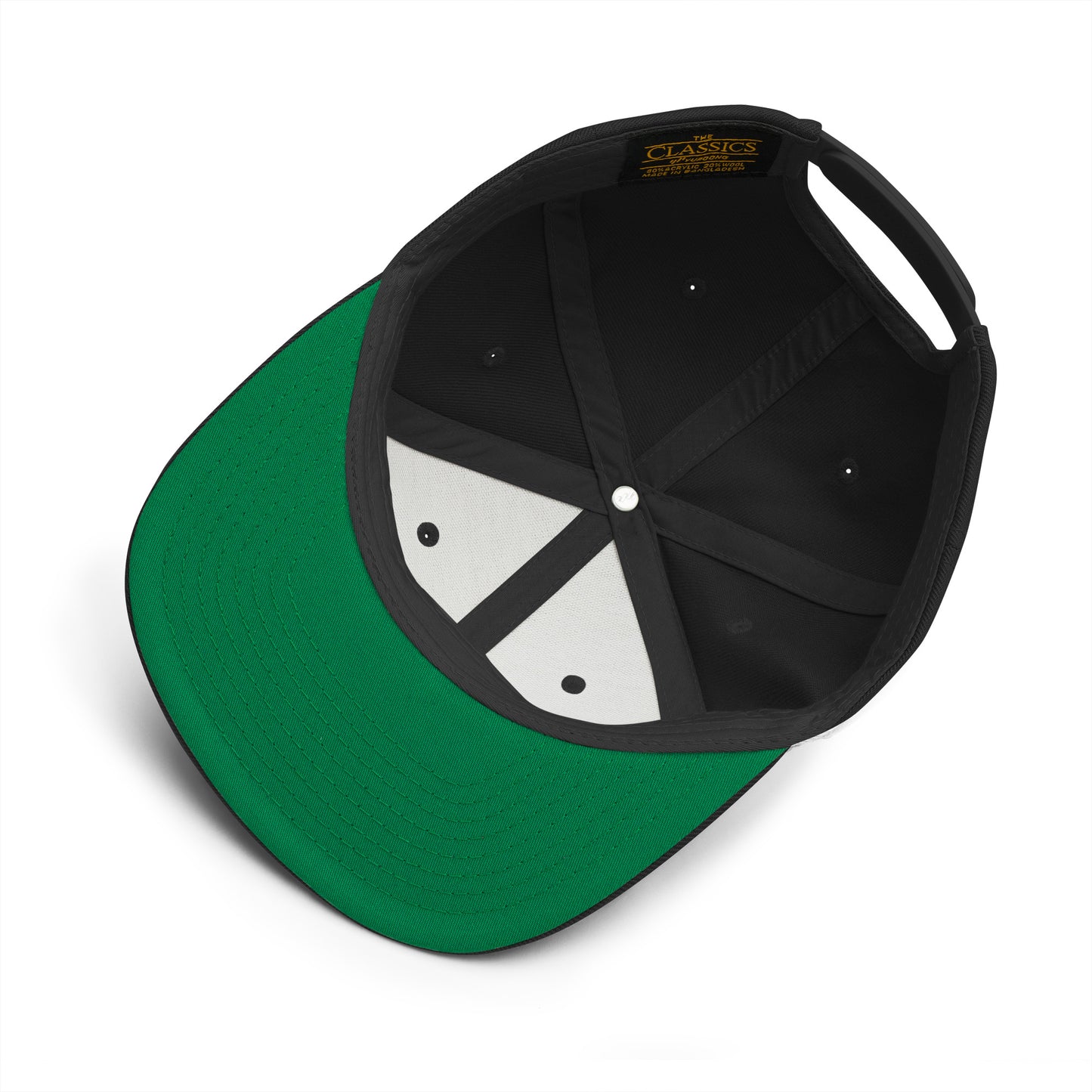 Gorra snapback - KAI - WhiteLogoWLightonBack