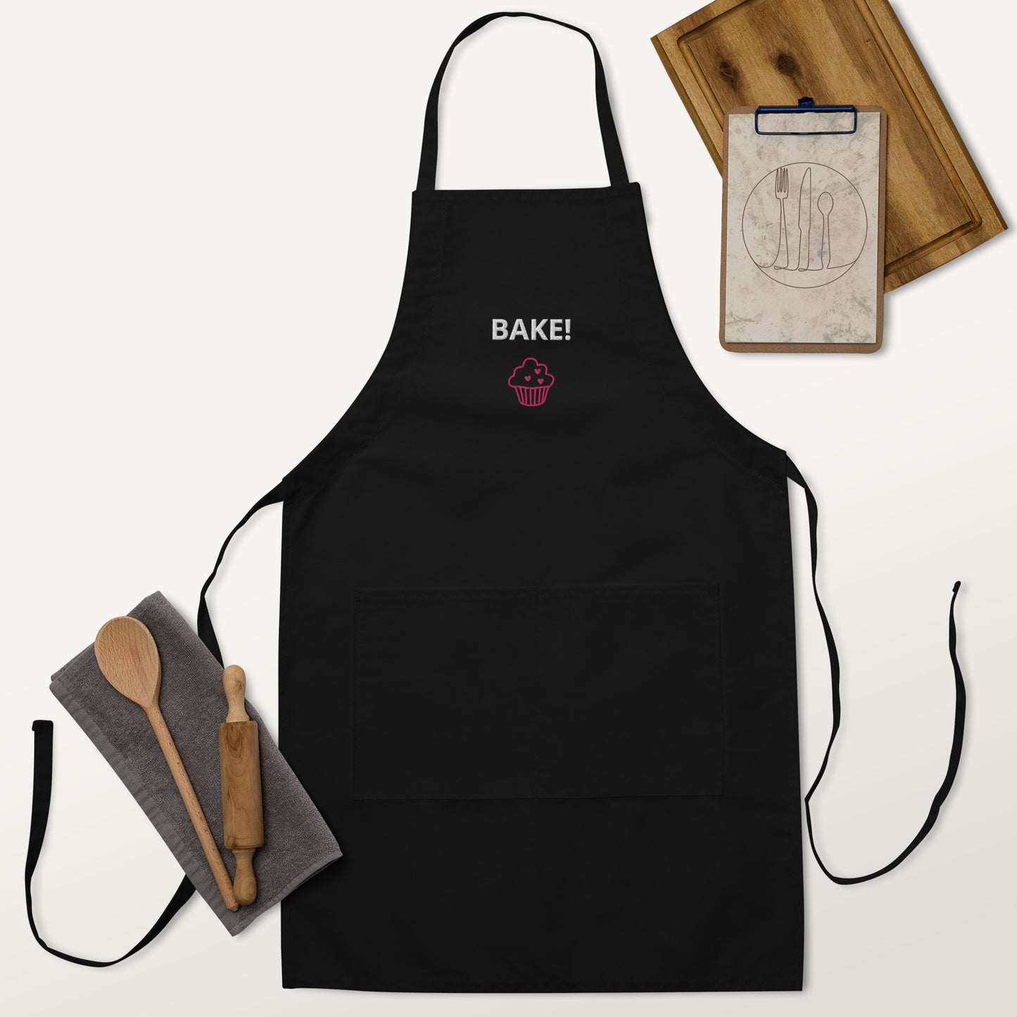 BAKE - Embroidered Apron -ELLACO