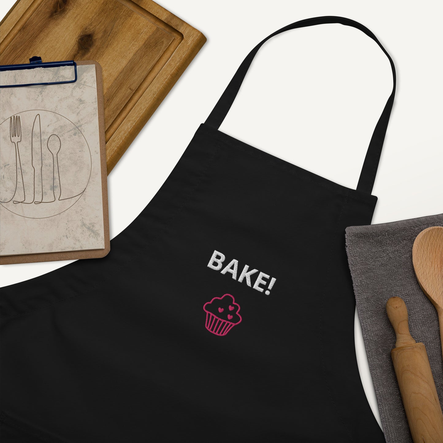 BAKE - Embroidered Apron -ELLACO