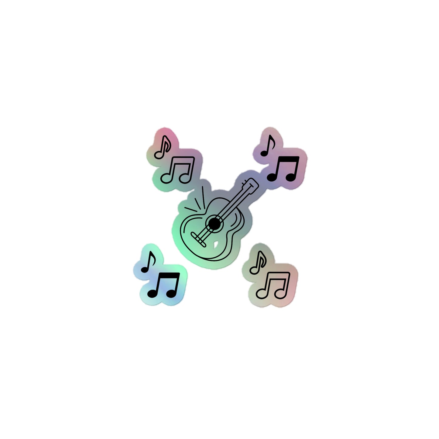 GUITAR - Holographic stickers - ELLACO