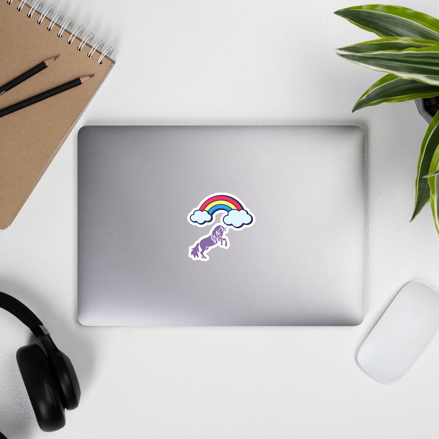 Pegatinas de burbujas de unicornio arcoíris gratis - ELLACO