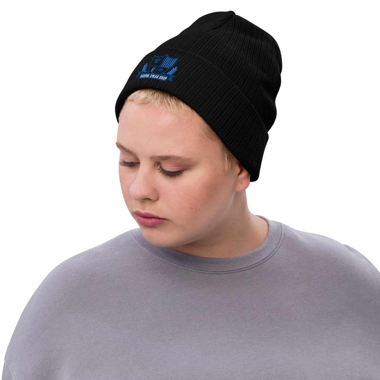 Ribbed knit beanie - School Swag Shop