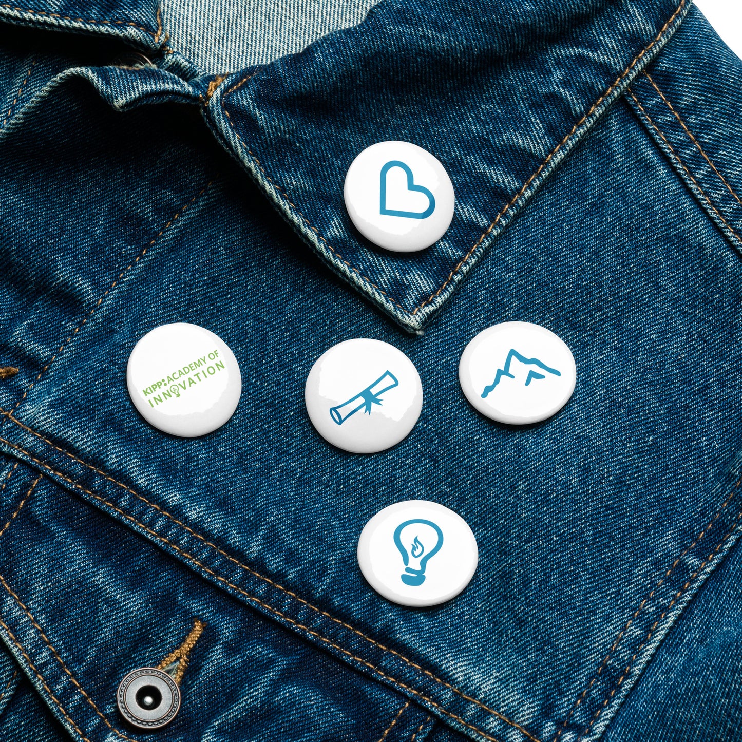 Juego de botones con forma de pin - KAI