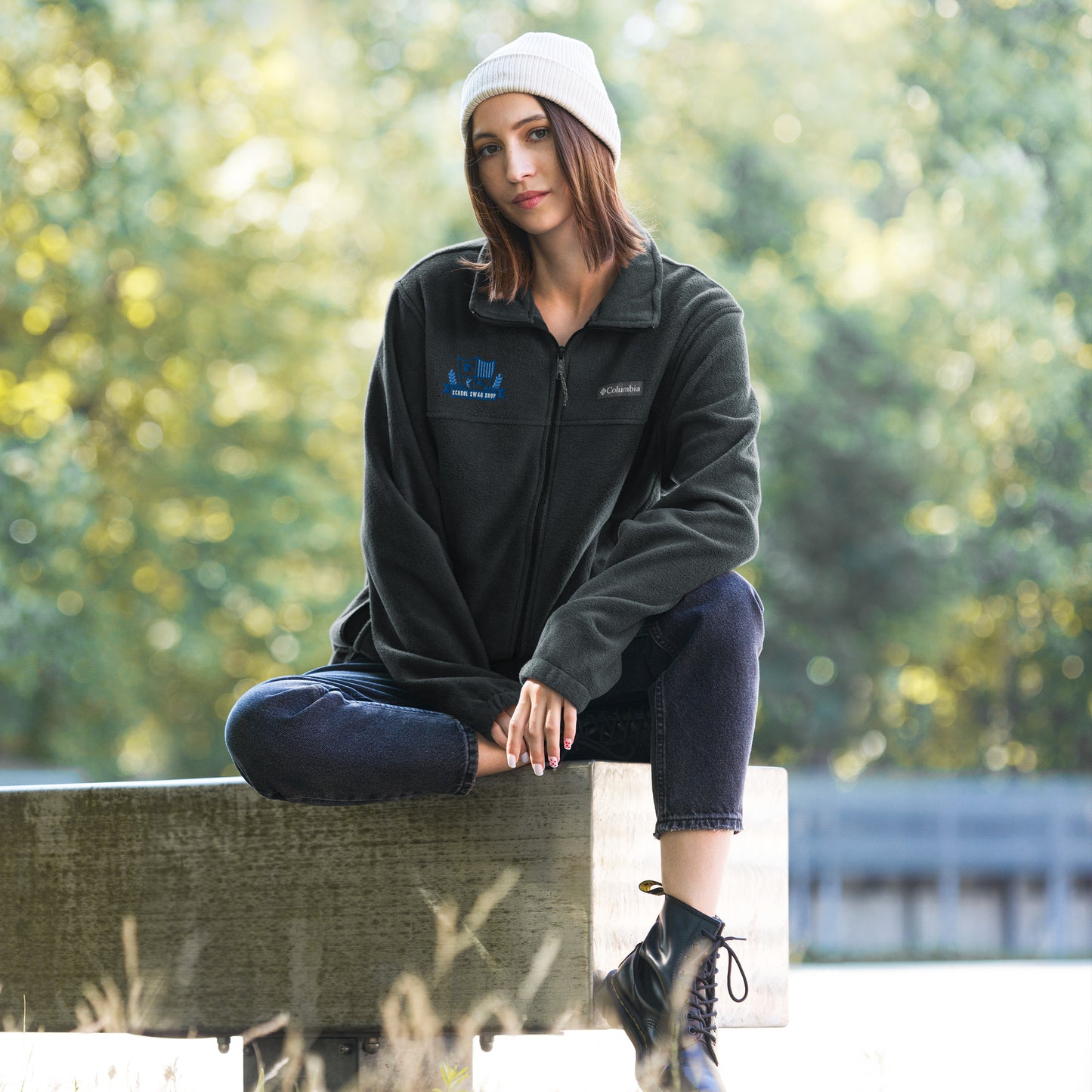 Unisex Columbia fleece jacket - School Swag Shop