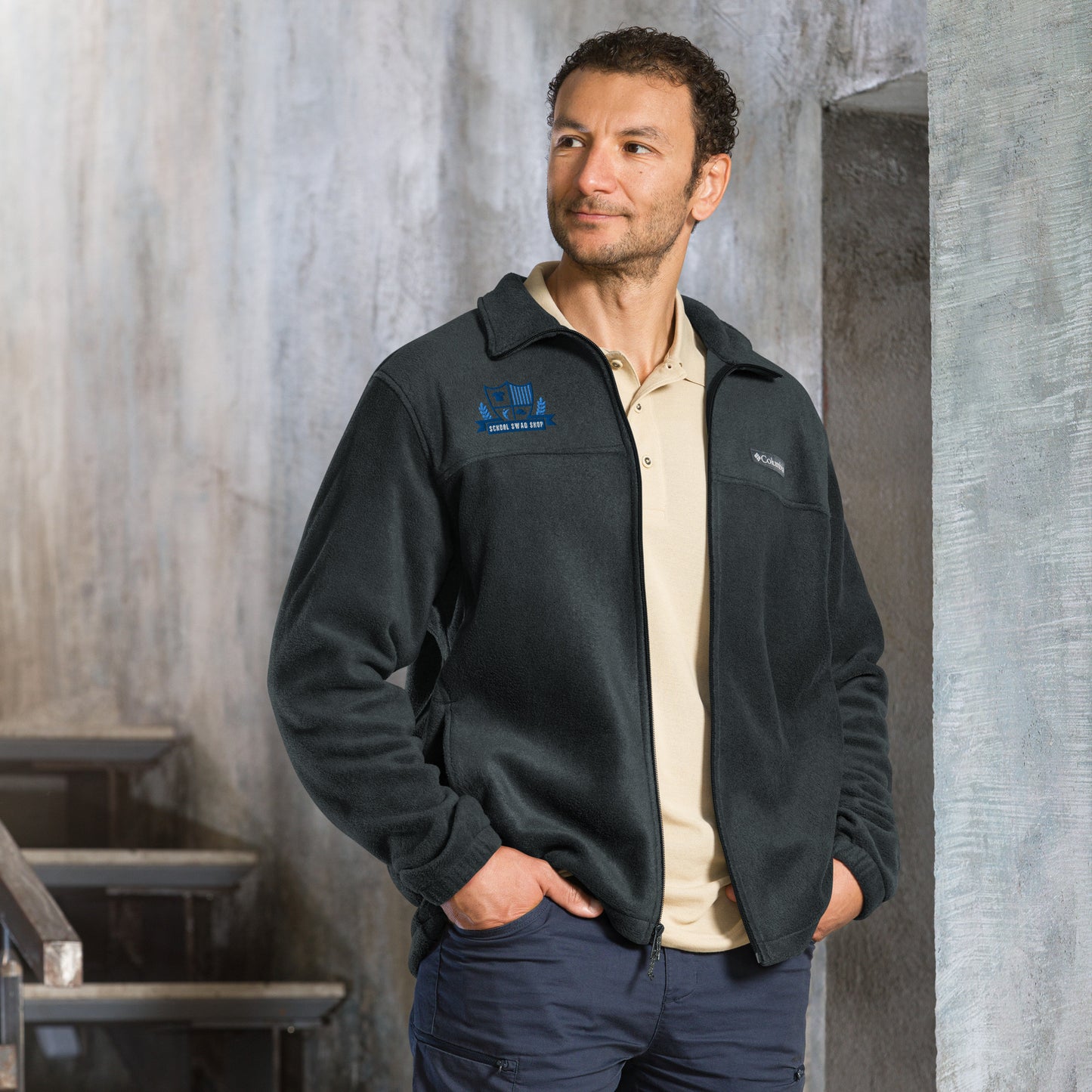 Unisex Columbia fleece jacket - School Swag Shop