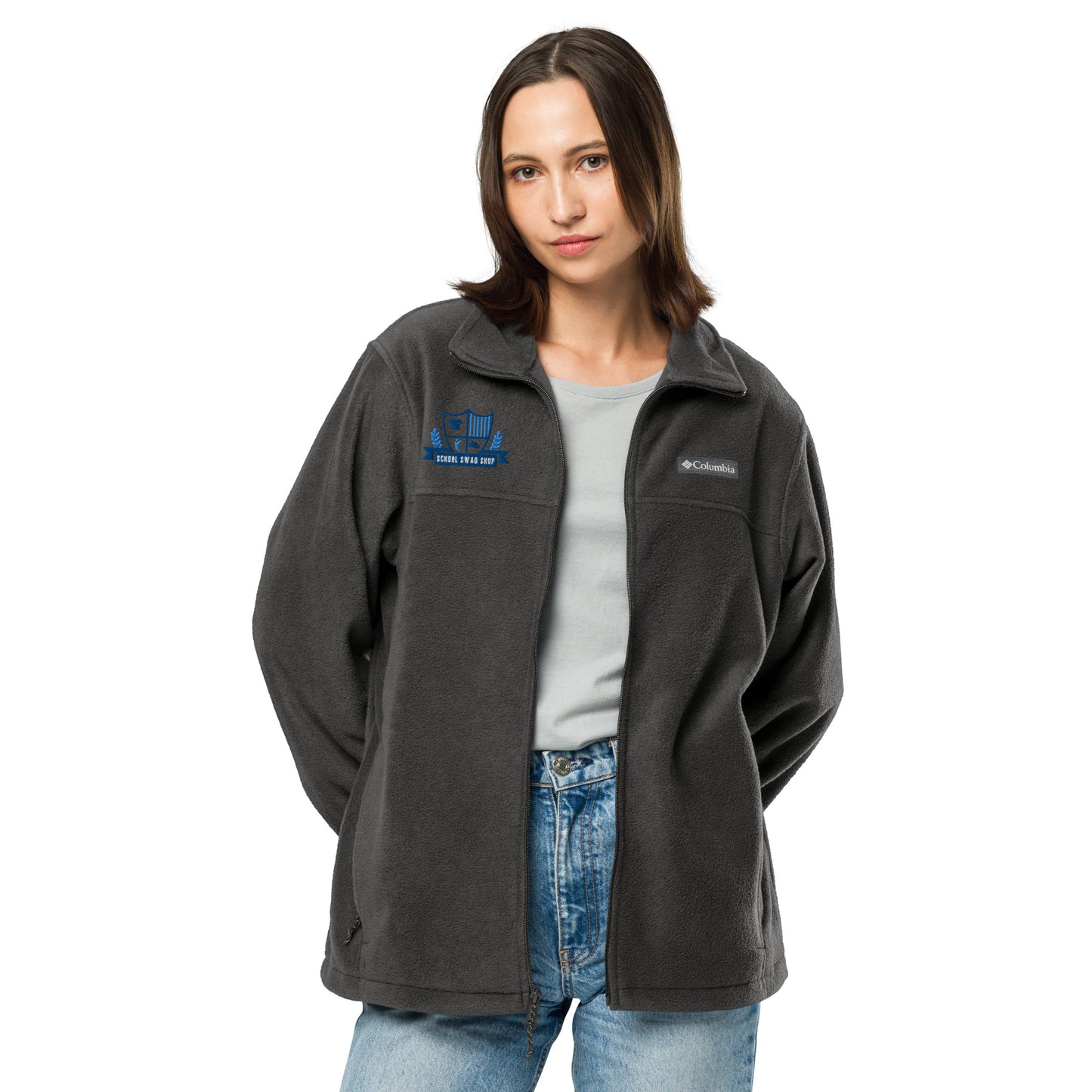 Unisex Columbia fleece jacket - School Swag Shop