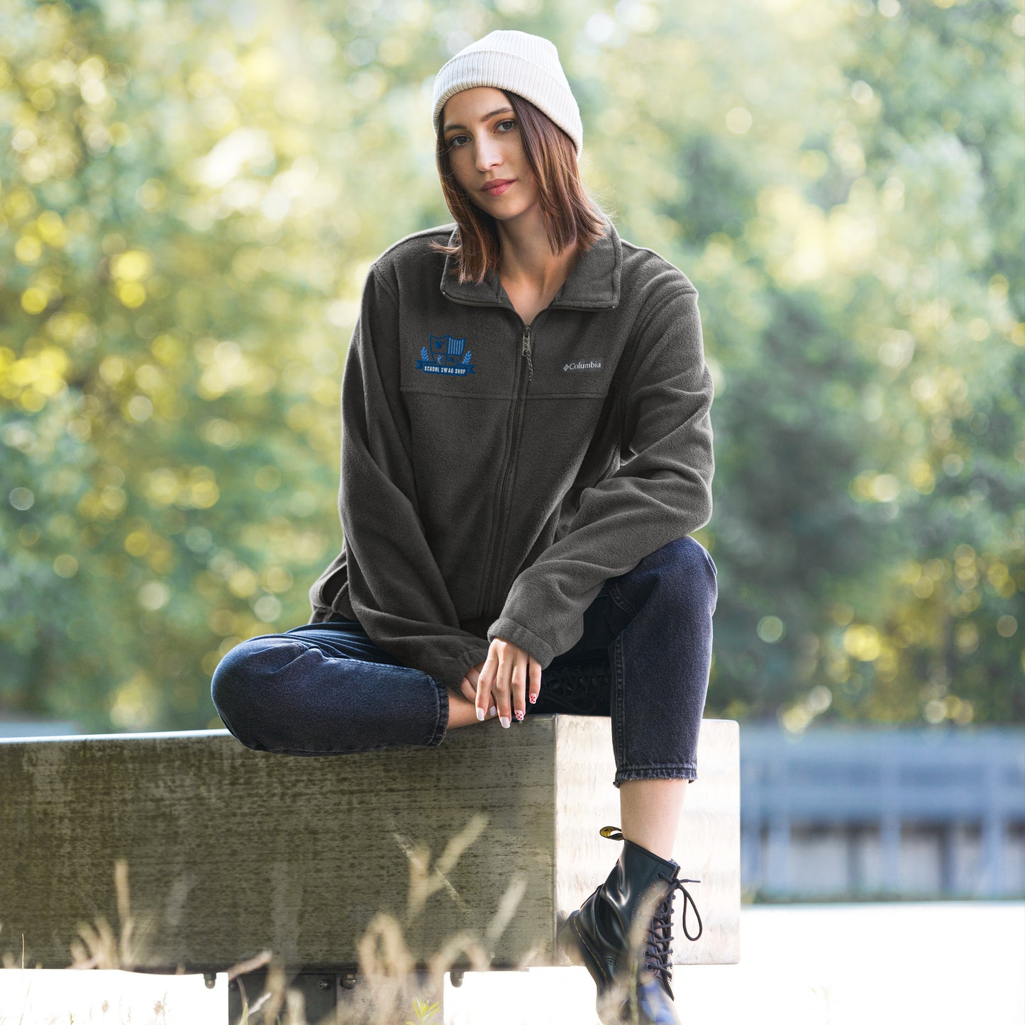 Unisex Columbia fleece jacket - School Swag Shop