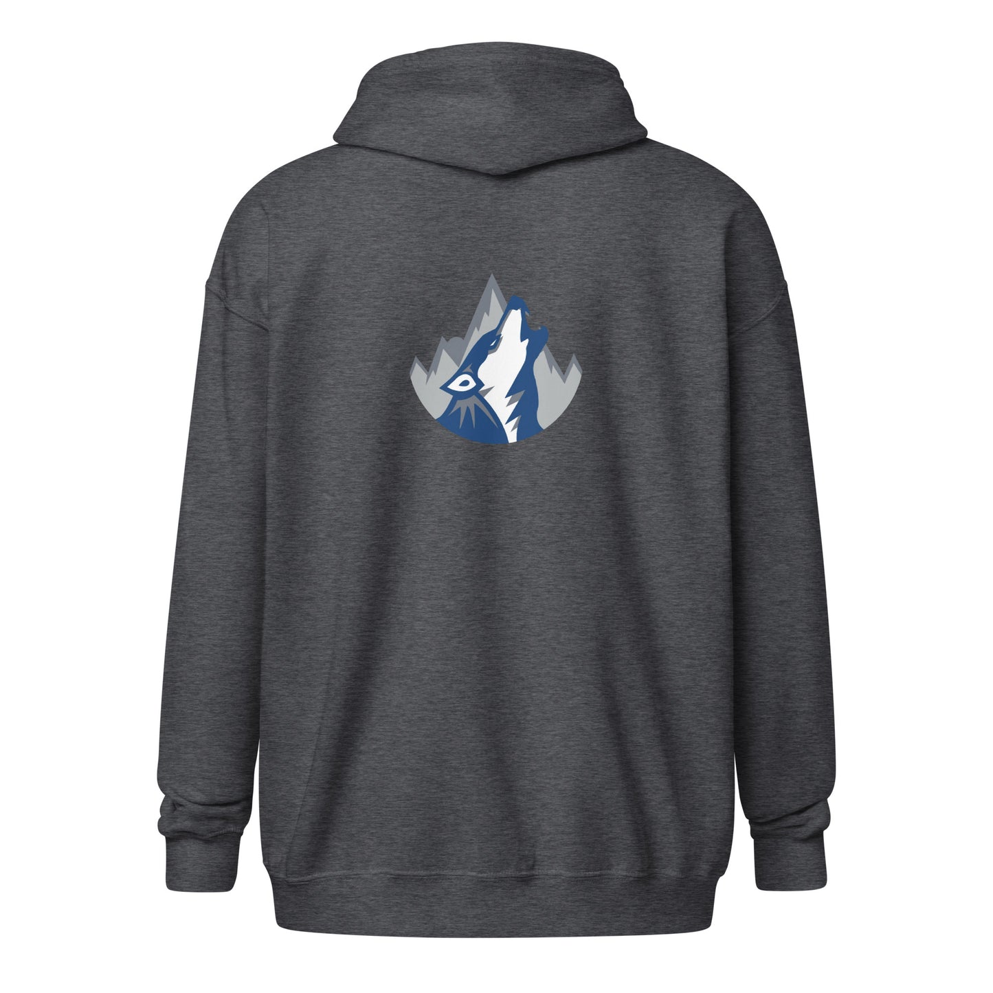 Sudadera unisex con capucha y cremallera de mezcla gruesa para adultos - Gildan - Pinnacle