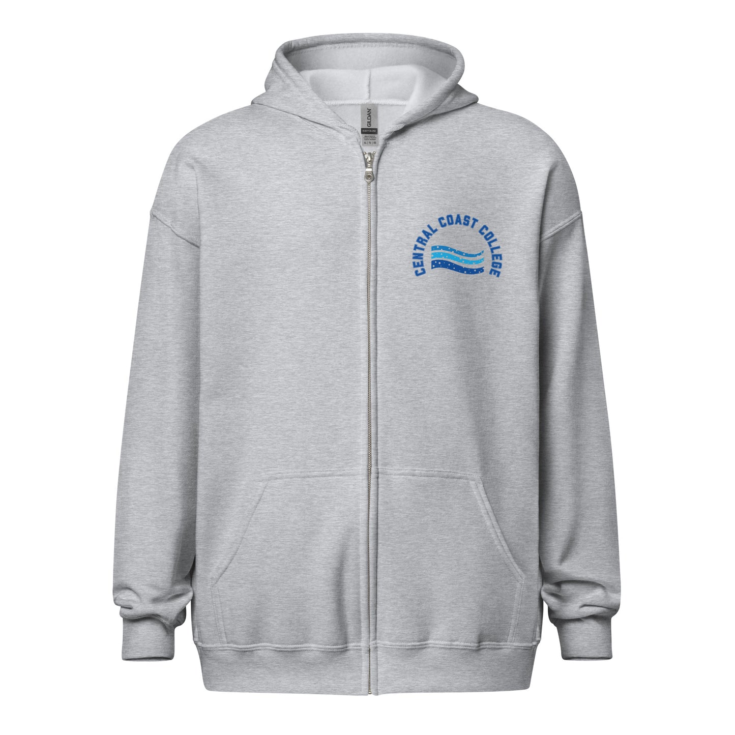 Sudadera unisex con cremallera Wave