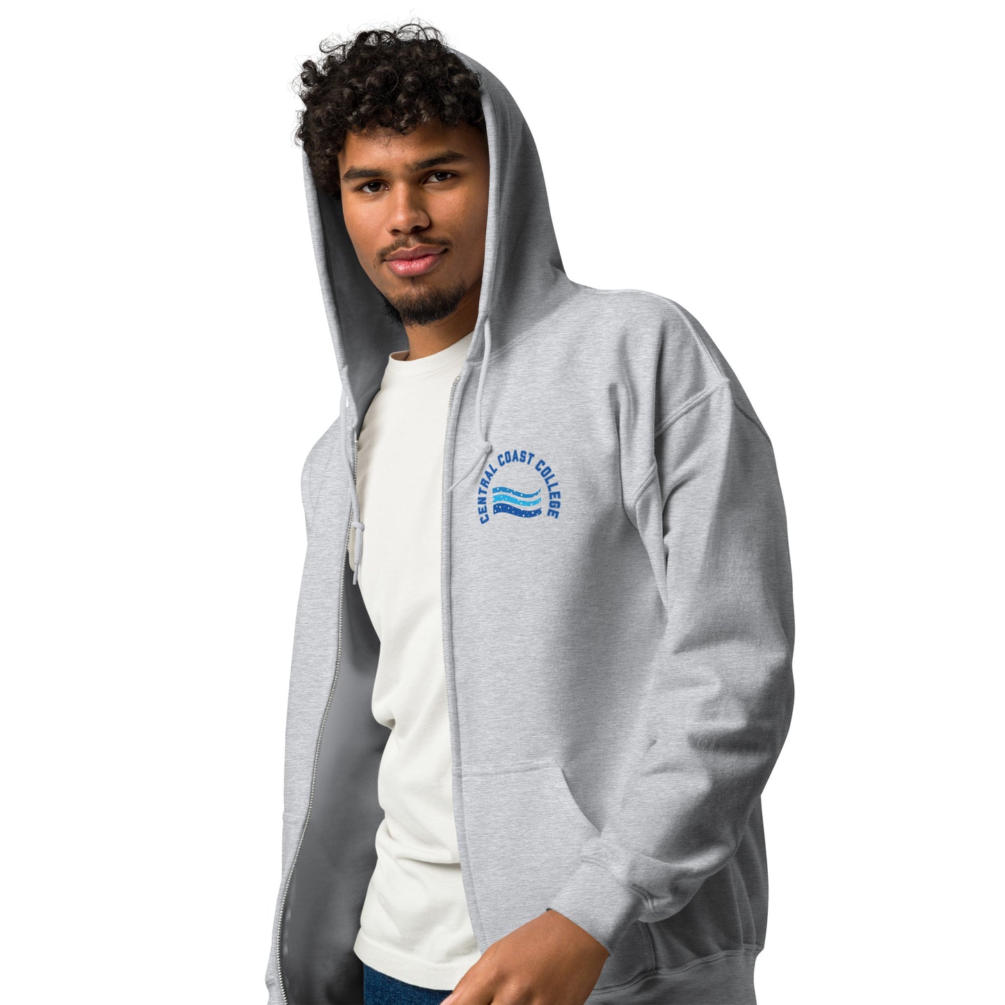 Sudadera unisex con cremallera Wave