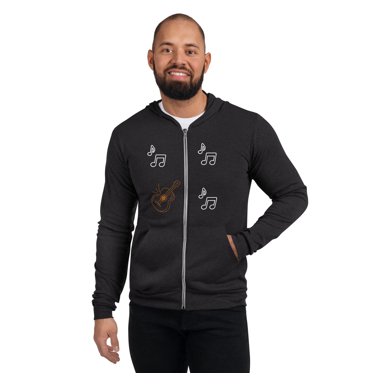 GUITAR - Unisex zip hoodie - ELLACO