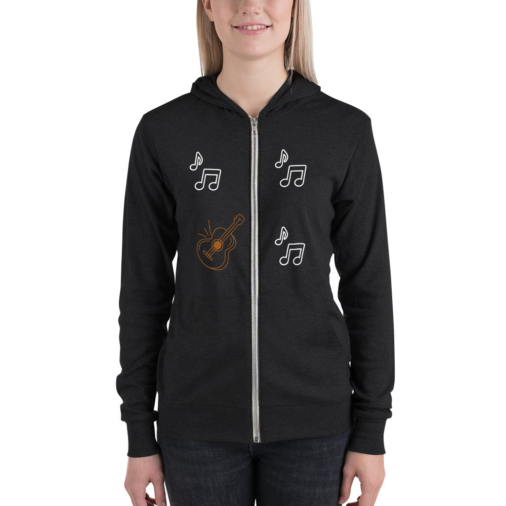 GUITAR - Unisex zip hoodie - ELLACO