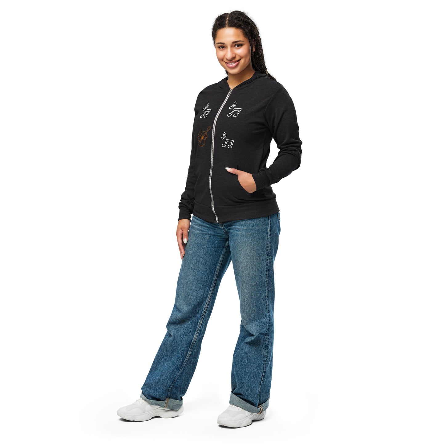 GUITAR - Unisex zip hoodie - ELLACO