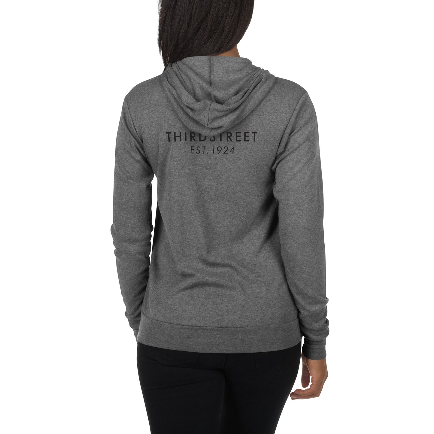 Sudadera unisex ligera con cremallera - Bella + Canvas 3939 - LAUSD - ThirdStreetES - Iheart3