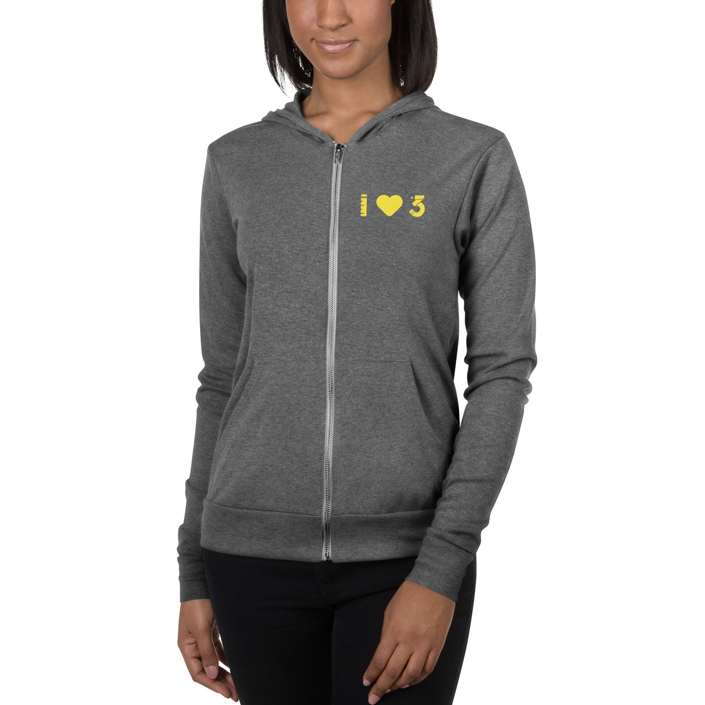 Sudadera unisex ligera con cremallera - Bella + Canvas 3939 - LAUSD - ThirdStreetES - Iheart3