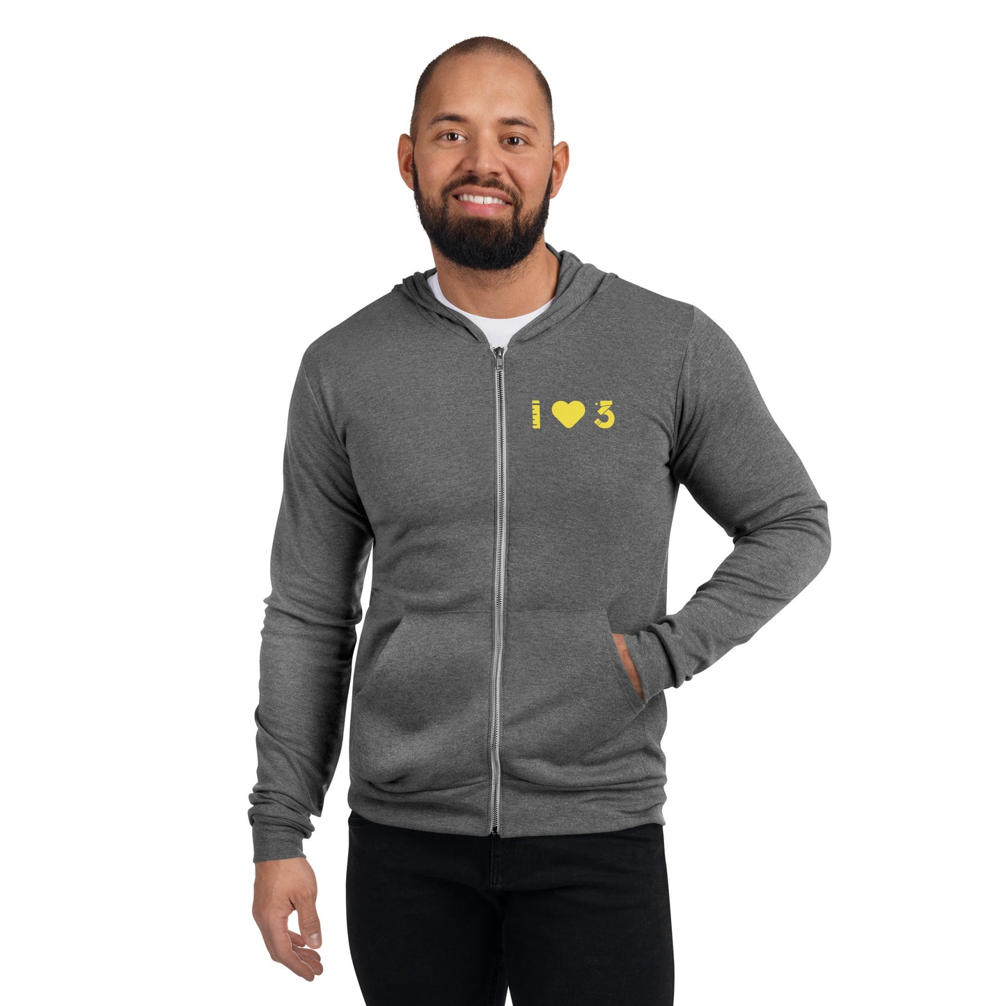 Sudadera unisex ligera con cremallera - Bella + Canvas 3939 - LAUSD - ThirdStreetES - Iheart3