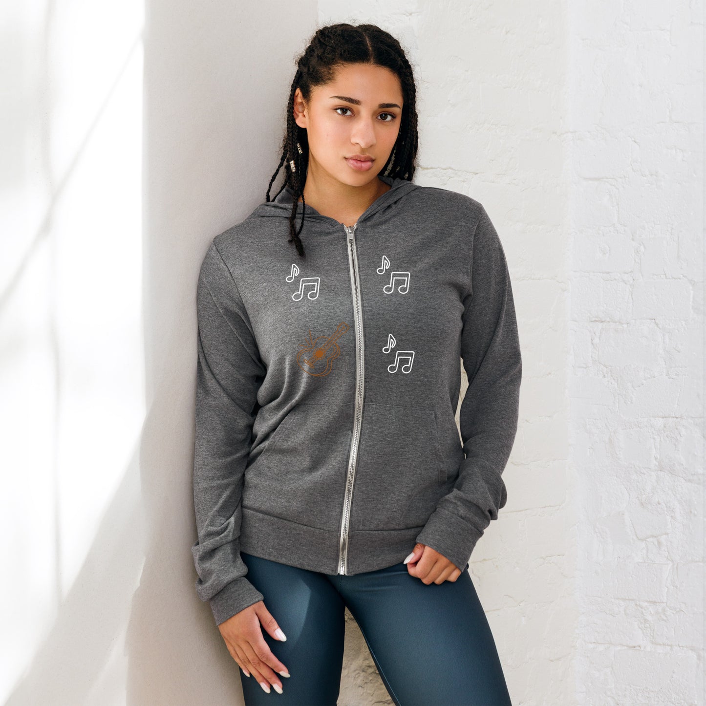 GUITAR - Unisex zip hoodie - ELLACO