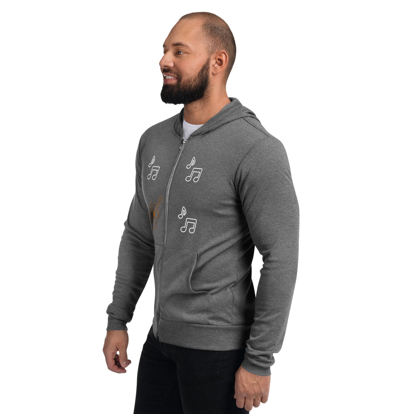 GUITAR - Unisex zip hoodie - ELLACO