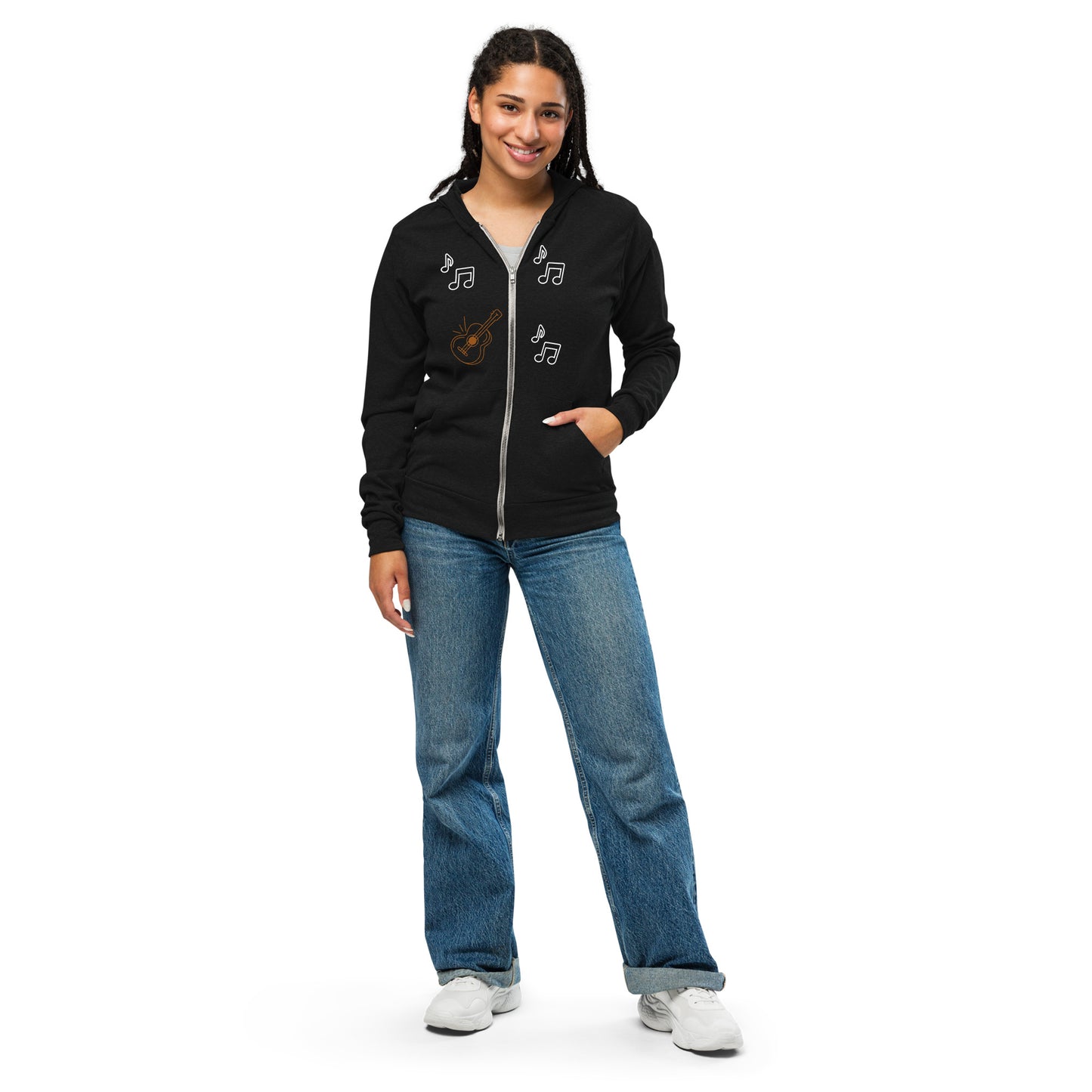GUITAR - Unisex zip hoodie - ELLACO