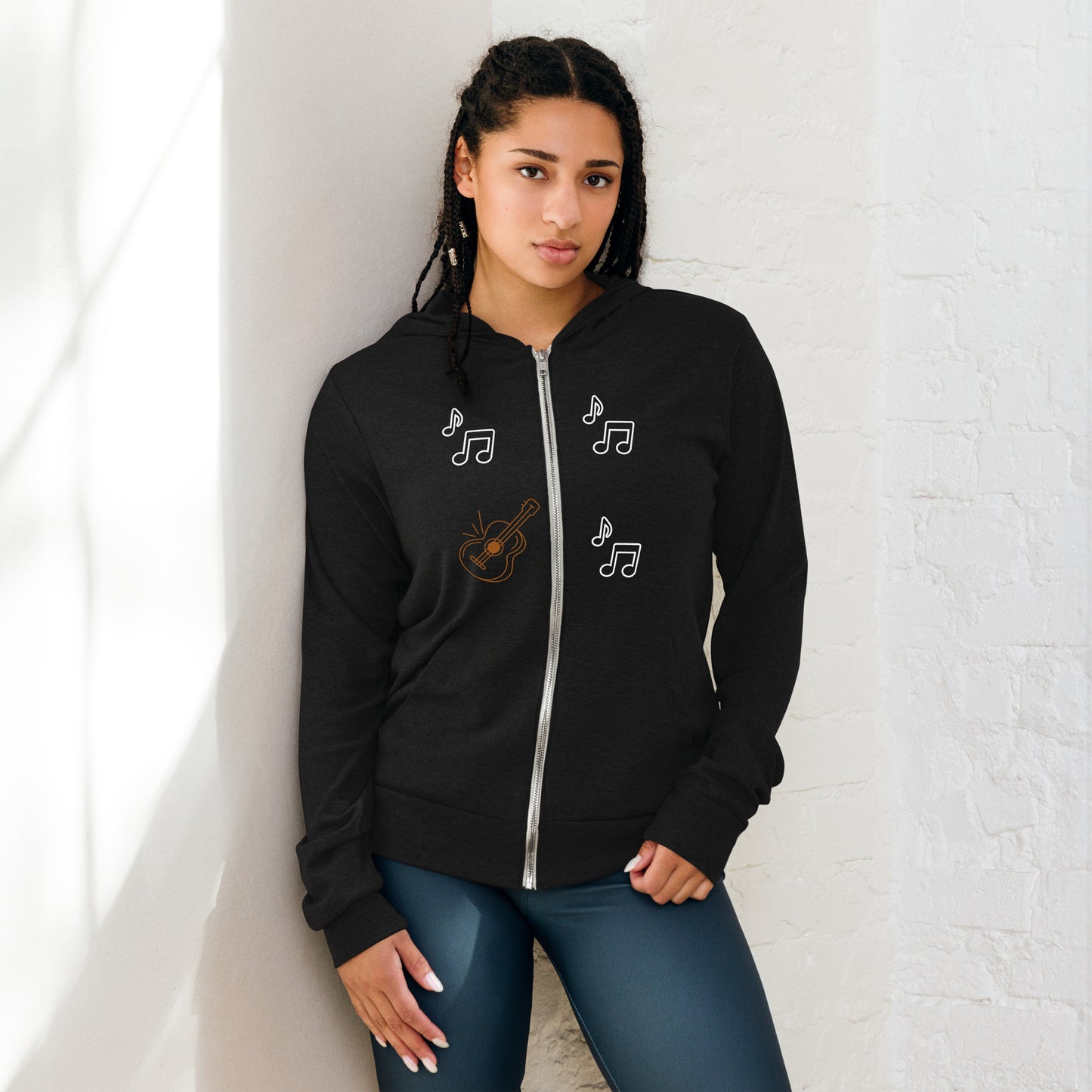 GUITAR - Unisex zip hoodie - ELLACO