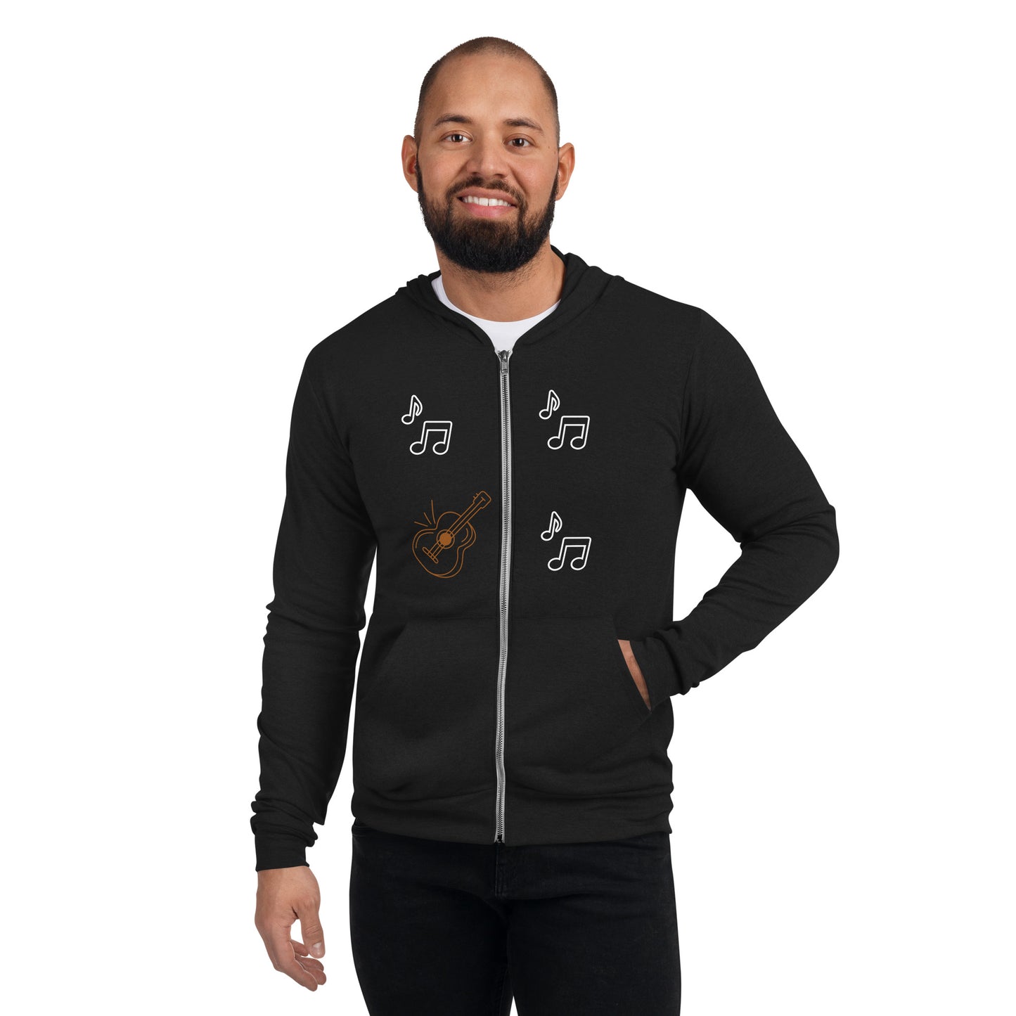 GUITAR - Unisex zip hoodie - ELLACO