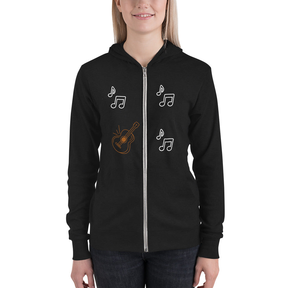 GUITAR - Unisex zip hoodie - ELLACO